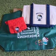紀ノ国屋 ハローキティ トートバッグ ポーチ セットのサムネイル