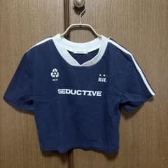 ロゴプリント 半袖Tシャツ ネイビーのサムネイル