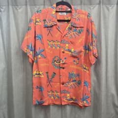 sunsurf アロハシャツ Mサイズ オレンジのサムネイル