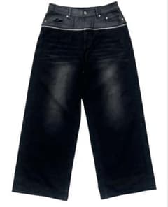 goar.archive Black zipper waist denim M - メルカリ