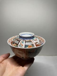 蓋付碗 色絵 染付 金彩 陶磁器 伝統工芸 茶道具 手絵 古美術品 - メルカリ