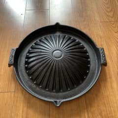 美品　南部鉄器 盛栄堂 及源鋳造 ジンギスカン鍋　箱付きのサムネイル