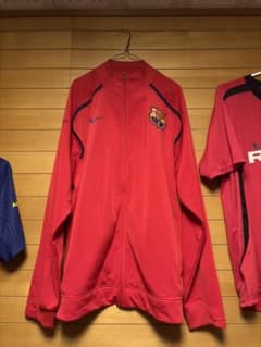 N*A様 NIKE バルセロナ トラックジャケット L ジャージ 刺繍ロゴ 赤紺のサムネイル