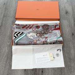 美品　HERMES エルメス トライアングルジェアン 鞍職人の花束 カシシル HERMES - HERMESエルメストライアングルジェアン 鞍職人の花束