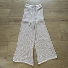 GYDA ワイドパンツ　レースパンツ　ベージュのサムネイル