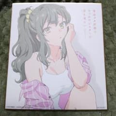 후타바 청춘 돼지 놈은 외출 자매의 꿈을 꾸지 않는다 후타바 리오 색지 비매품 특전