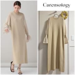 Curensology lantern sleeve knit dress, retail price 36,000 yen