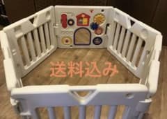 【SALE❗️】日本育児ベビーサークル・ミュージカルキッズランド　ホワイト面のサムネイル
