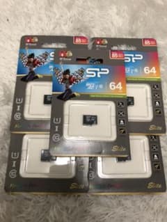 シリコンパワー　microSD. 64GB 5個のサムネイル