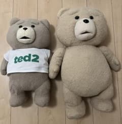 【2体セット】ted ted2 ぬいぐるみ まとめ売りのサムネイル