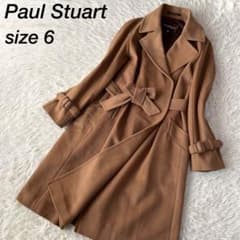 美品】ポールスチュアート カシミヤ混 ウール ロング ダブルチェスター