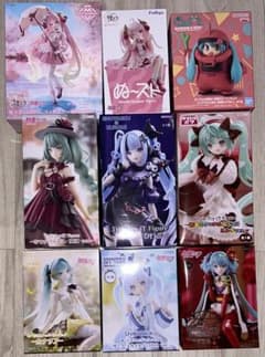 【新品未開封】初音ミク フィギュア　雪ミク×クロミ　桜ミク　ザクミクほか　9点