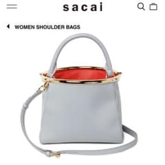 sacai サカイ⭐︎ライトグレー ショルダーバッグ - メルカリ