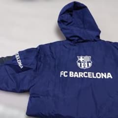 FC BARCELONA ベンチコート ネイビー 130センチ - メルカリ