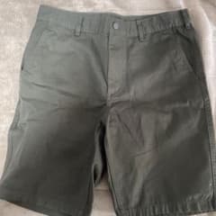 GU チノハーフパンツ　カーキのサムネイル
