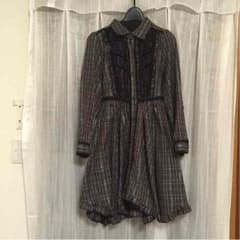 ちぃ様専用 axes付 チェック柄 バラボタンワンピースのサムネイル