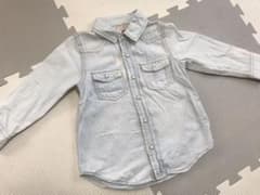 プティマインデニムシャツ90㎝のサムネイル