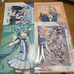 하츠네 미쿠 SNOW MIKU 2023 클리어 파일 4장 세트