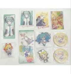 初音ミク 鏡音リン 鏡音レン グッズ キーホルダー カード 缶バッジ
