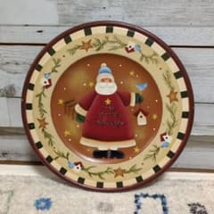 サンタクロースデザインのプレート アメリカンカントリー - メルカリ