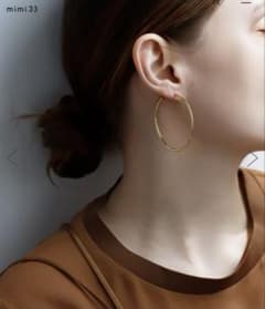 mimi 33 ゴールド フープピアス