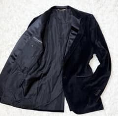 希少✨未使用級 ドルチェ&ガッバーナ ベロア テーラードジャケット 黒