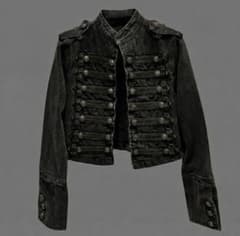 y2k denim ナポレオンジャケットミリタリージャケット - メルカリ