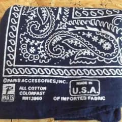 バンダナ ヴィンテージ  MADE IN U.S.A 70's 80'sのサムネイル