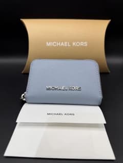 MICHAEL KORS 二つ折り財布 ライトブルー - メルカリ