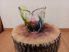 マルチカラー ガラス フラワーベース 花瓶のサムネイル