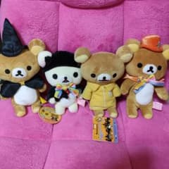 リラックマ４体ぬいぐるみセットのサムネイル