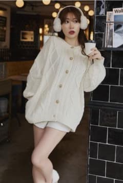 herlipto H Boa Cable Knit Cardigan S - メルカリ