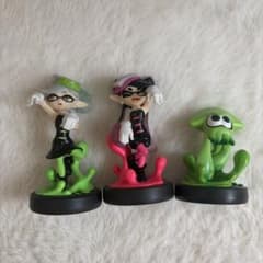amiibo 스플라툰 시오카라즈 아오리 반딧불 오징어 3체 세트