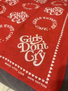 Girls Don't Cry バンダナ 赤 100%コットンのサムネイル