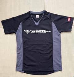 wundou 卓球ゲームシャツ150cm JTTA公認 BMD ブラック×グレーのサムネイル