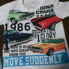 リューノ様専用☆90*車柄/半袖Ｔシャツ/白のサムネイル