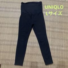 UNIQLO ウルトラストレッチマタニティレギンスパンツ　ブラック　Lサイズのサムネイル