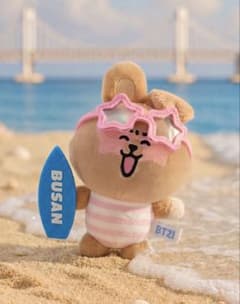BT21 COOKY クッキー 釜山 BUSAN バカンス ぬいぐるみキーリング