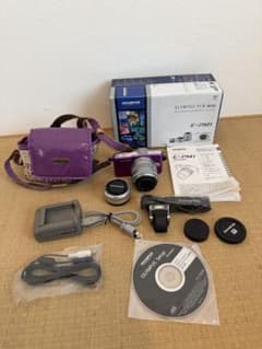 【予備レンズ付】OLYMPUS PEN mini E－PM1 紫【完品・美品】 予備レンズ付】OLYMPUS PEN mini E－PM1 紫【完品・美品】 - メルカリ