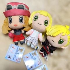 포켓몬 마스터스 EX 봉제인형 마스코트 세레나 & 릴리에 & 클라디오