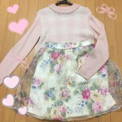オーガンジー花柄スカートのサムネイル