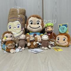 おさるのジョージ もこもこトートバッグ ぬいぐるみ マスコット 11点まとめ売り