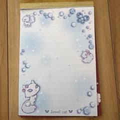 平成レトロ メモ帳 ジュエルキャット サンエックス キャラクター ねこ