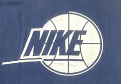【90s USA製】ナイキ 銀タグ バスケットボール Tシャツ XL ネイビーのサムネイル