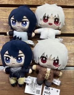 No.6 ちょこ友ぬいぐるみ 全4種セット ナムコ限定 紫苑 ネズミ - メルカリ