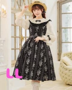 くる実 ヴィンテージローズグラン ジャンスカ しまむら 黒 - メルカリ