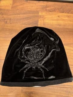 00s japanese label velor beanie spider - メルカリ
