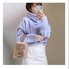 新品未使用 ✥ fifth 星玲奈プロデュース オフタートルオーバーサイズニット fifth - 新品未使用 ✥ fifth 星玲奈プロデュース オフタートル