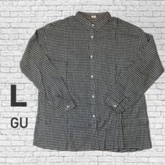 GU ジーユー 長袖 シャツ ギンガムチェック チェック柄 Lのサムネイル