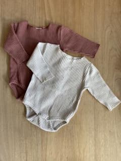 美品！韓国服【monbebe 】モンベベ　リブロンパース 2枚セットのサムネイル